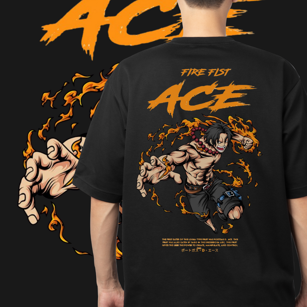 Fire Fist Ace" Logia Power Tee | Official One Piece Collection