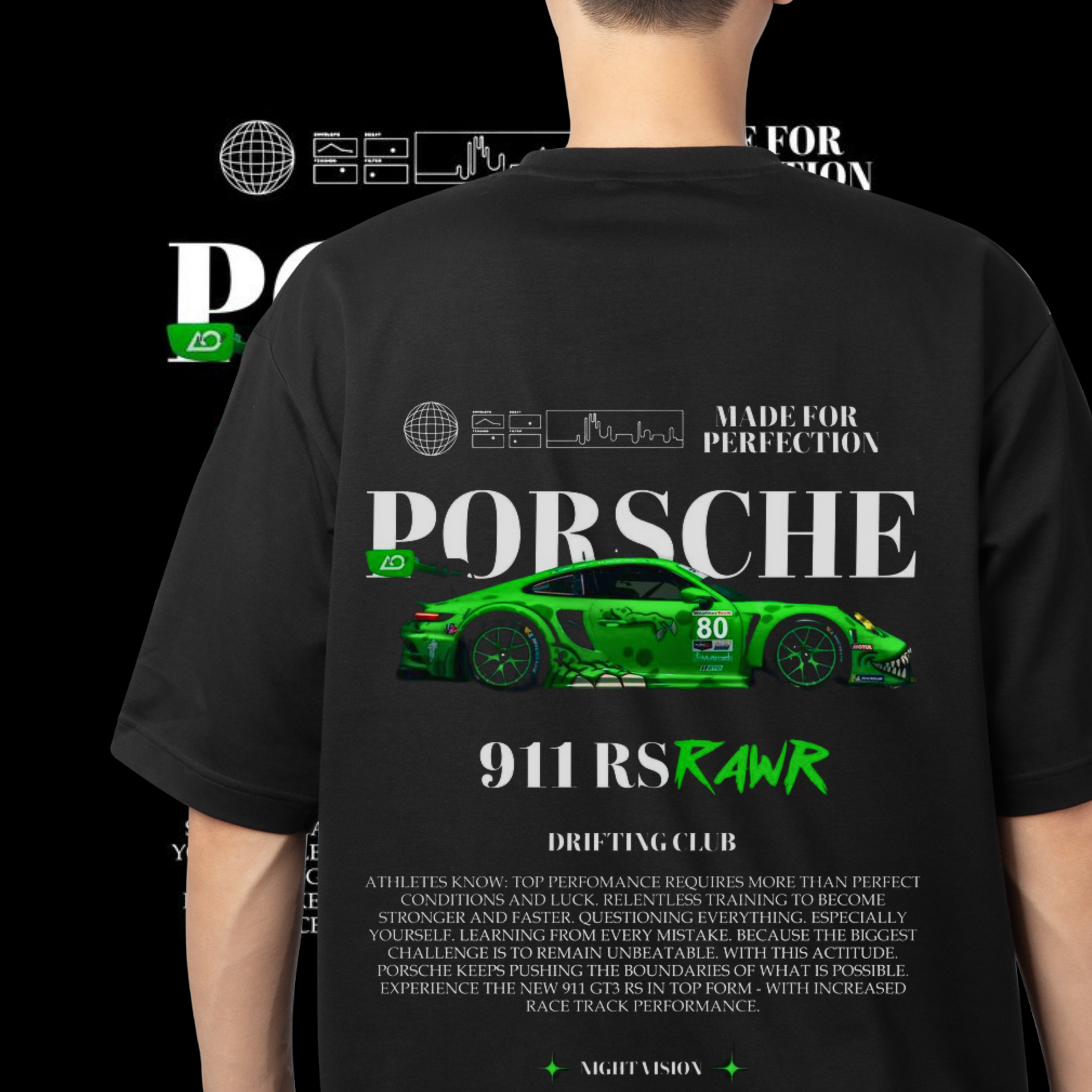 Porsche GT3 Graphic tUnisex Classic Crew T-Shirt
