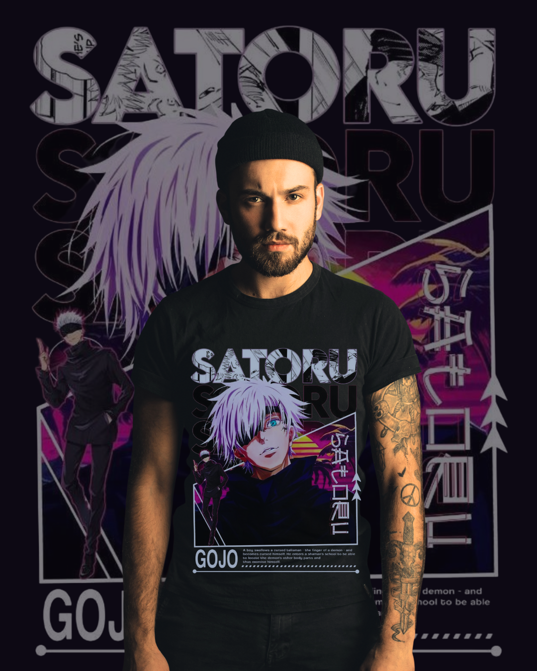 SATORU GOJO: Retro Vibe" Graphic Tee